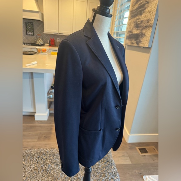 Tom Tailor Navy Blue Tailored Blazer Jacket Men’s Size Small – Modern Slim Fit - Picture 5 of 11
